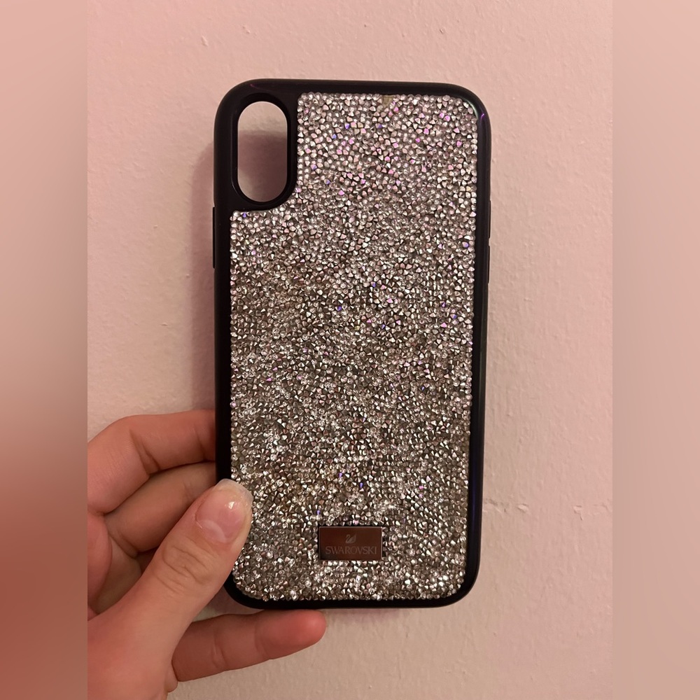 Swarovski Silver Crystal Phone Case